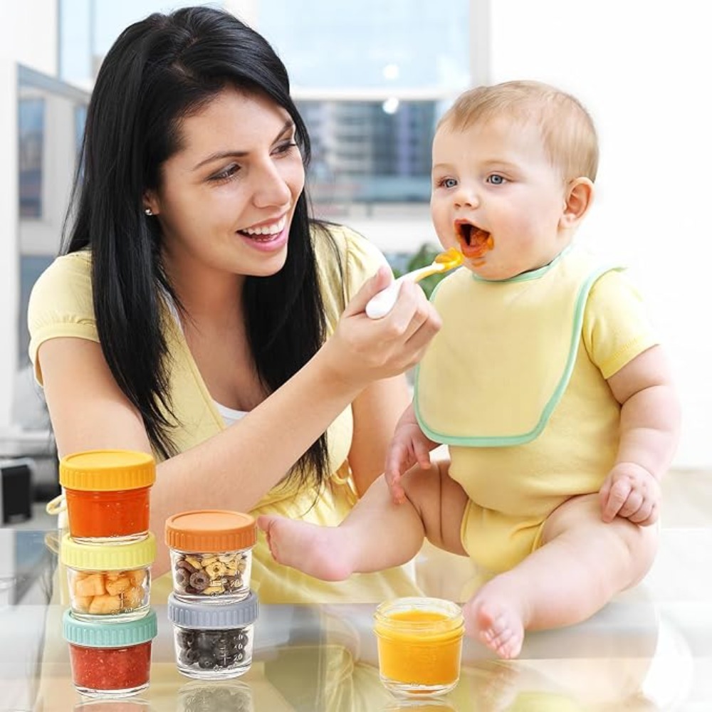 Baby Food In Jars - 6pcs Glass Baby Food Jar Reusable