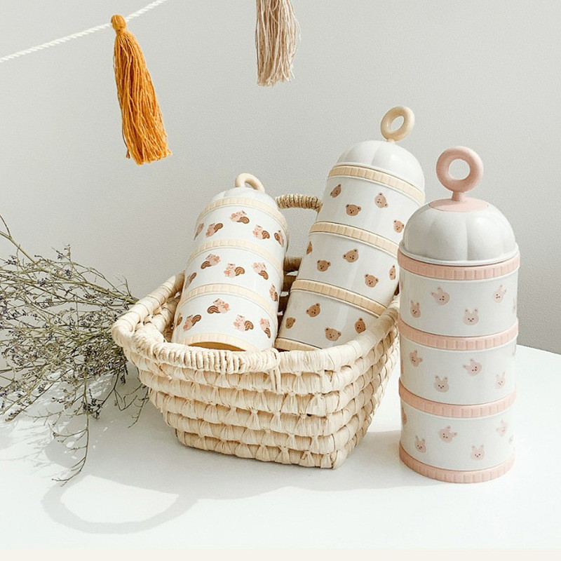 Baby Food In Jars - Cute Bear Milk Powder Box Baby