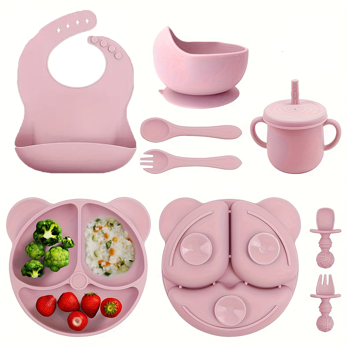 Baby Food Little Spoon - New Little Bear 8-Piece Silicone Baby