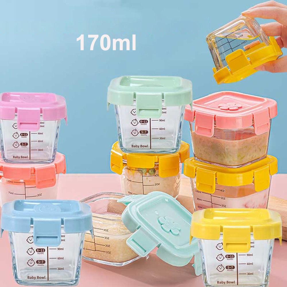 Baby Food In Jars - 170ml Glass Food Storage Box Frozen