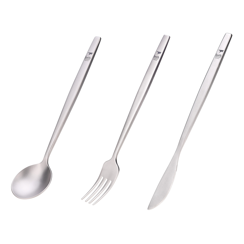 Weaning Spoon Set - Keith Titanium Portable Spoon Fork Knife
