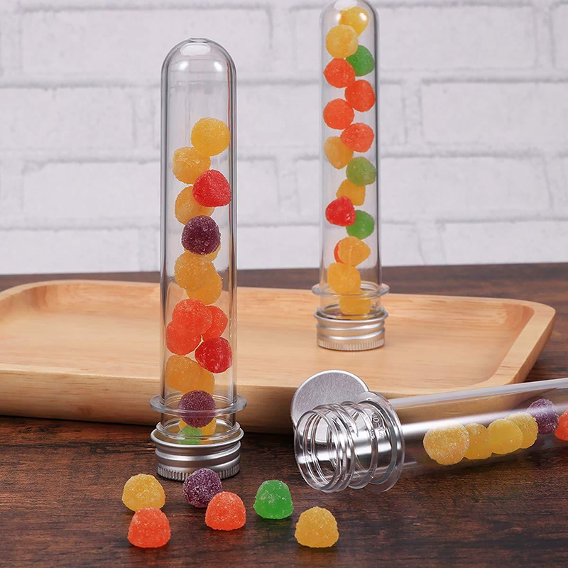 Baby Food In Jars - 1/5Pcs Plastic Lab Test Tubes Transparent