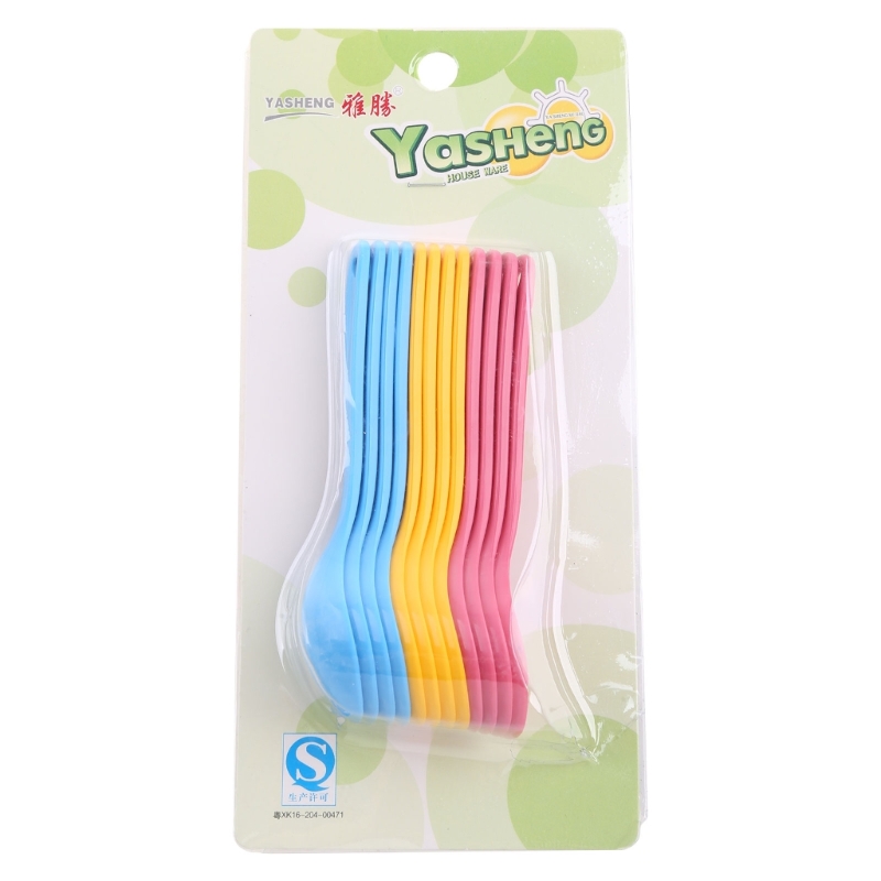 Weaning Spoon Set - 12Pcs Baby Feeding Spoon Safe Plastic