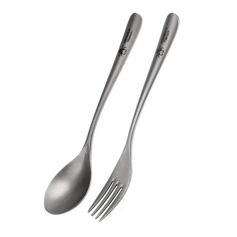 Weaning Spoon Set - HWZBBEN Titanium Outdoor Camping Tableware Chopsticks