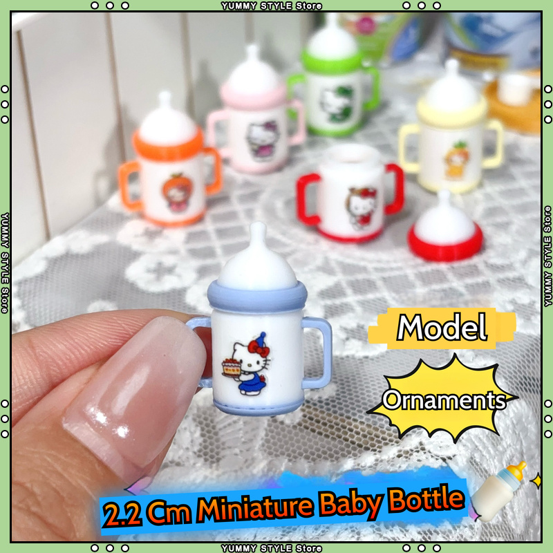 Baby Food Toy - 2.2cm Miniature Simulation Miniature Baby Bottle