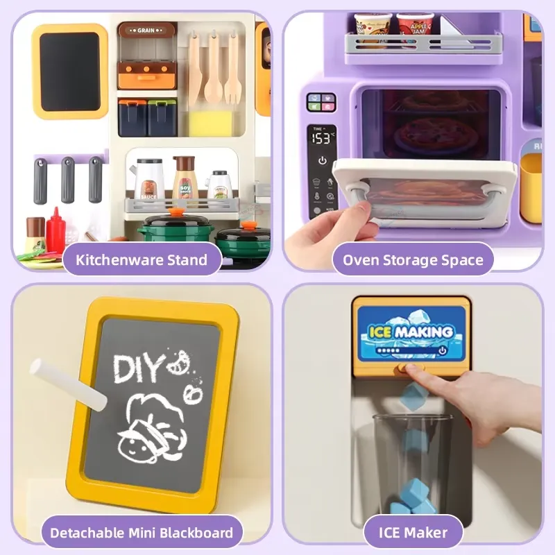 90cm Large Pretend Play Kitche - Baby Food Toy 评论和价格
