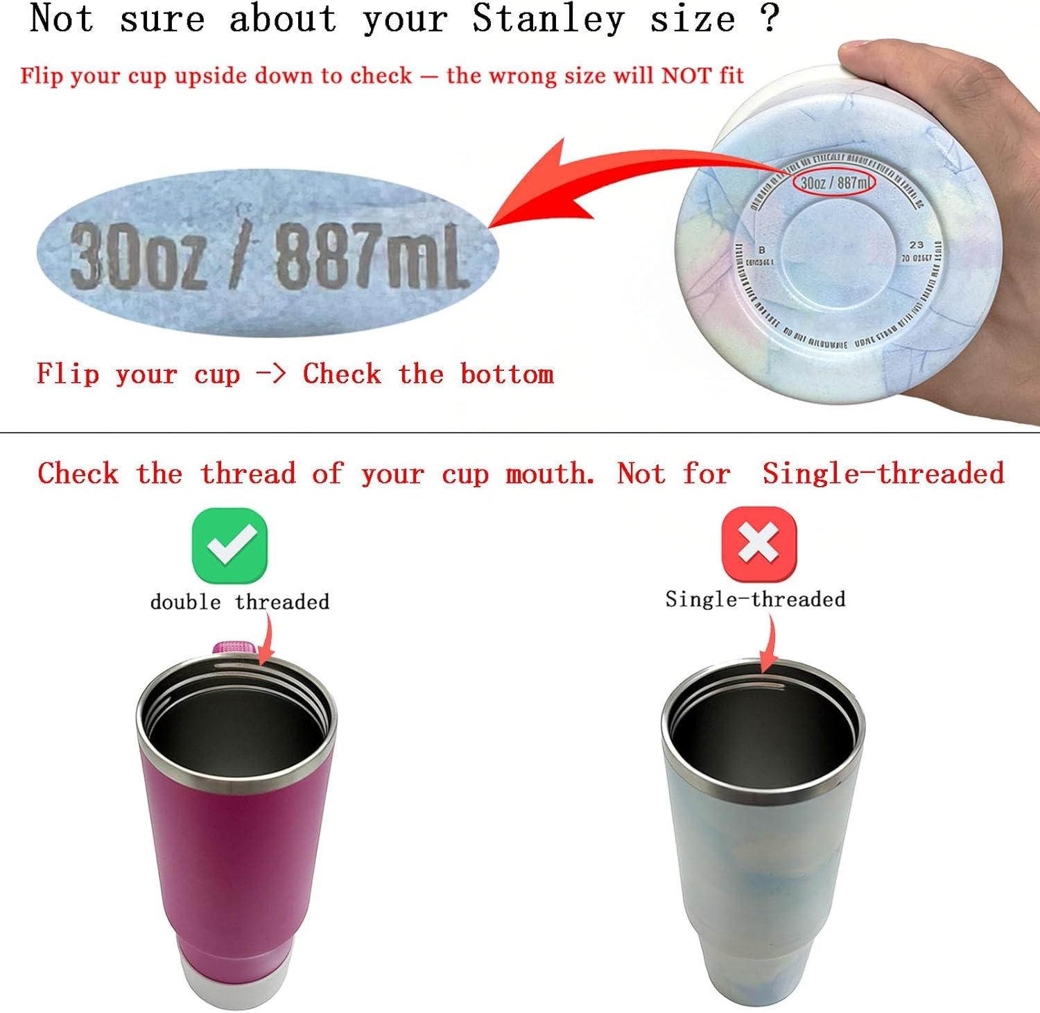 Leakproof Flip Lid for Stanley - Training Cup Straw 评论和价格