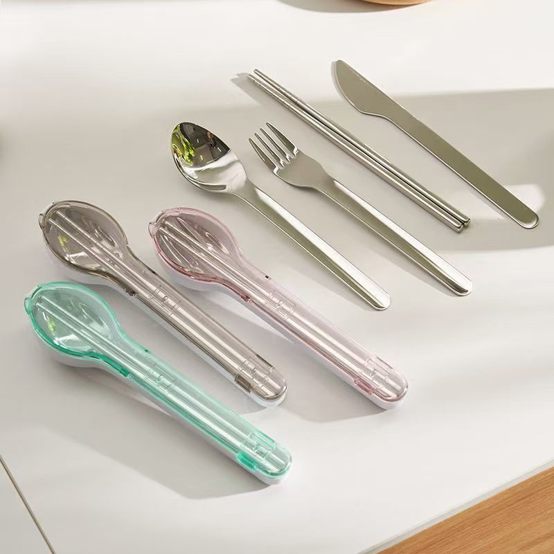 Portable Cutlery Set with Stor - Weaning Spoon Set 评论和价格