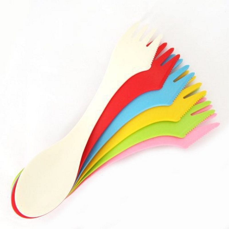 6PCS 3-in-1 Camp Utensils Set  - Weaning Spoon Set 评论和价格