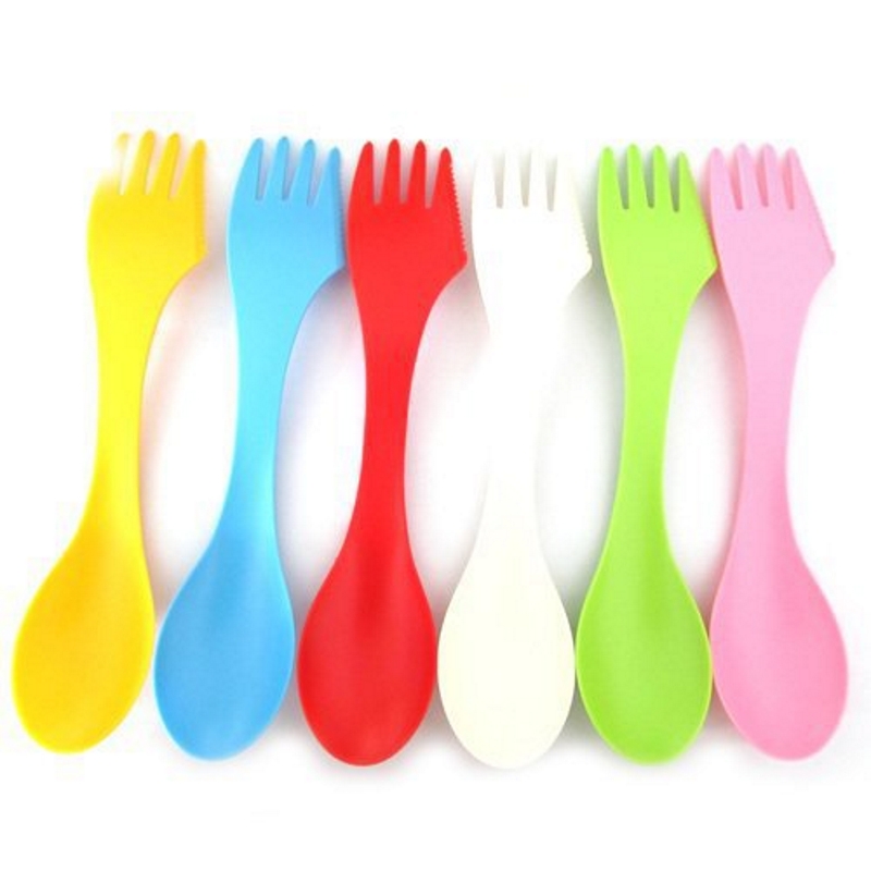 6PCS 3-in-1 Camp Utensils Set  - Weaning Spoon Set 评论和价格