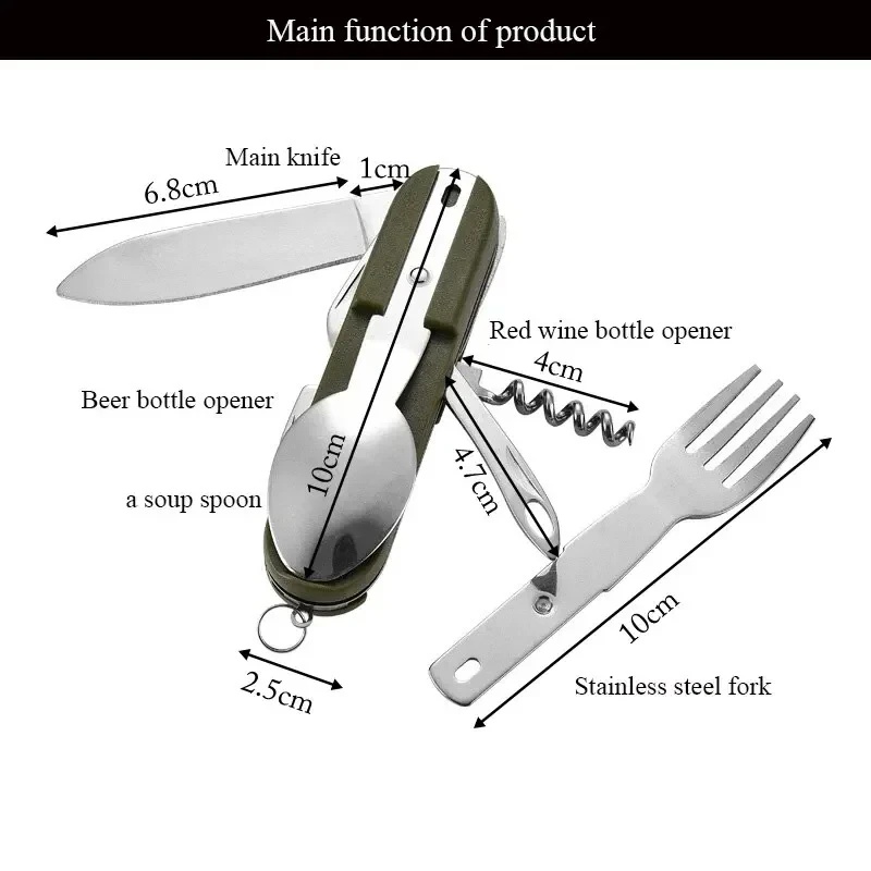 Stainless Steel 7 in 1 Camping - Weaning Spoon Set 评论和价格