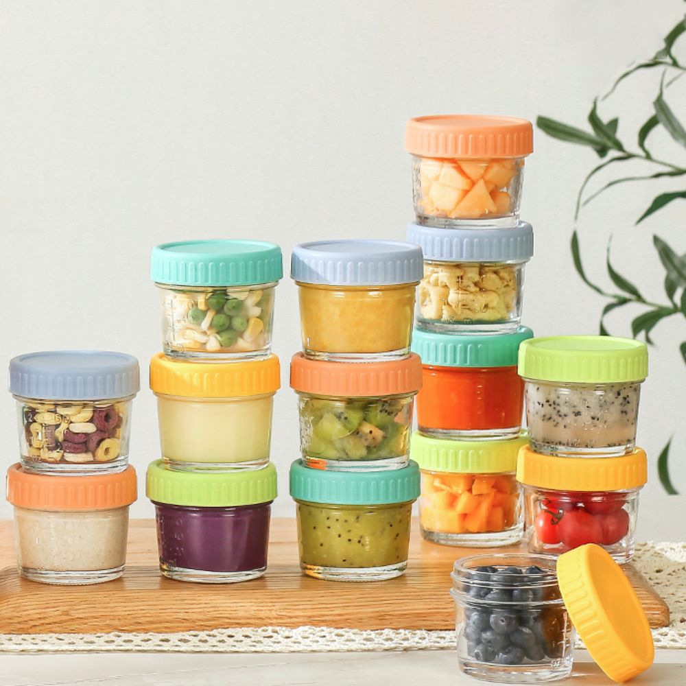 6pcs Glass Baby Food Jar Reusa - Baby Food In Jars 评论和价格