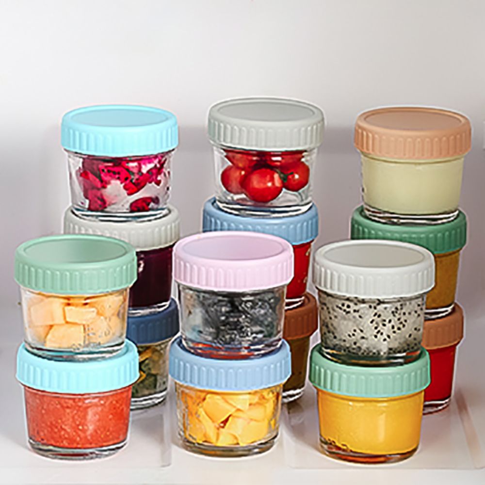 6pcs Glass Baby Food Jar Reusa - Baby Food In Jars 评论和价格