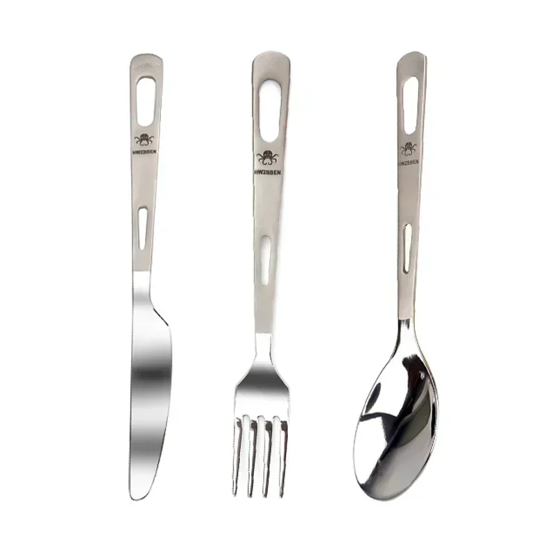 HWZBBEN Titanium Fork Spoon Kn - Weaning Spoon Set 评论和价格