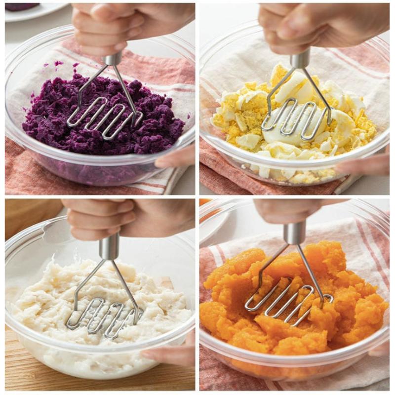 Stainless Steel Potato Masher  - Baby Food With Iron 评论和价格