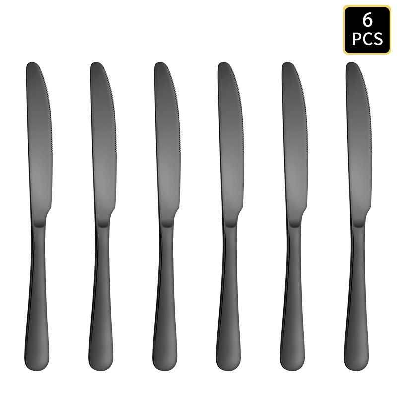 4/6/16/24pcs Black Stainless S - Weaning Spoon Set 评论和价格