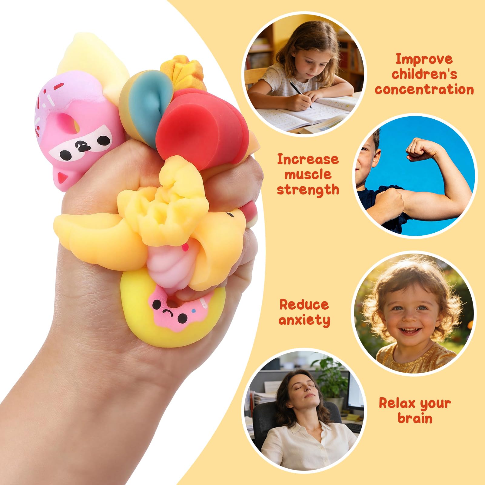 5/10/20/15pcs Mochi Squishy To - Baby Food Toy 评论和价格