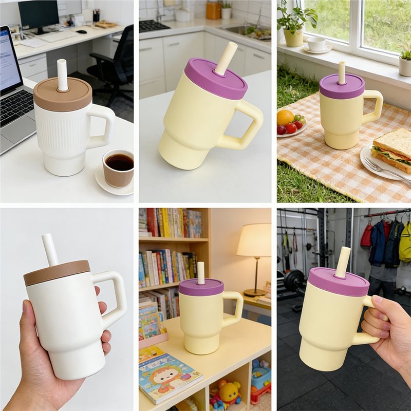 LNHF Mini Car Cup 12 Oz Silico - Training Cup Straw 评论和价格