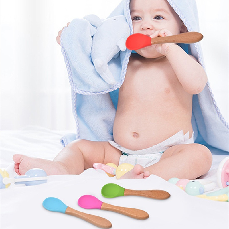 2Pcs/Set Baby Silicone Spoon F - Weaning Spoon Set 评论和价格