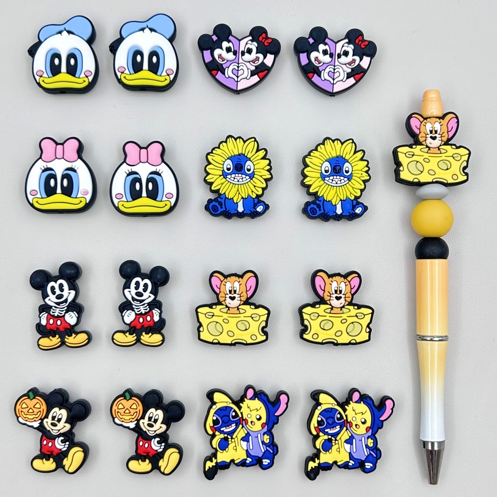 10PC DIY Cartoon Mini Silicone - Baby Food Toy 评论和价格