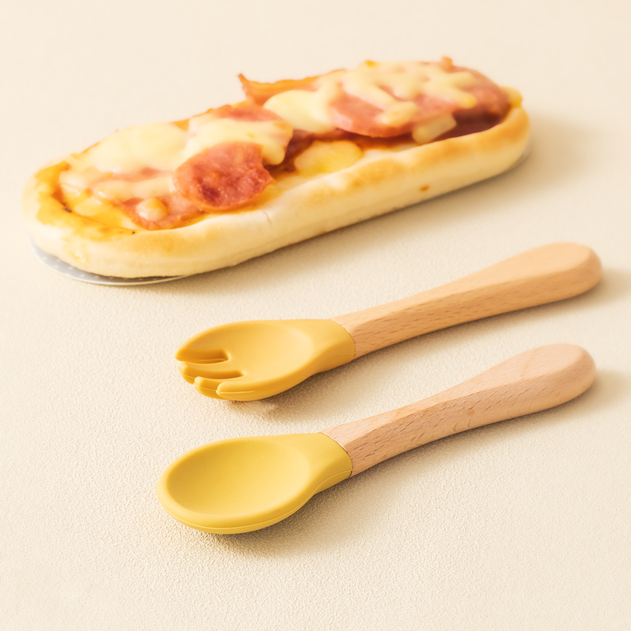 2PCS Baby Learning Spoons Uten - Weaning Spoon Set 评论和价格