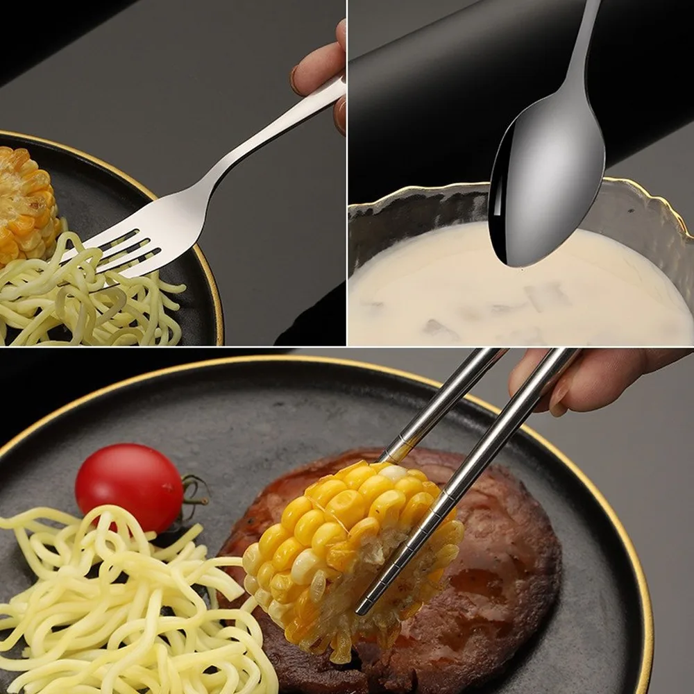 Tableware Set Stainless Steel  - Weaning Spoon Set 评论和价格