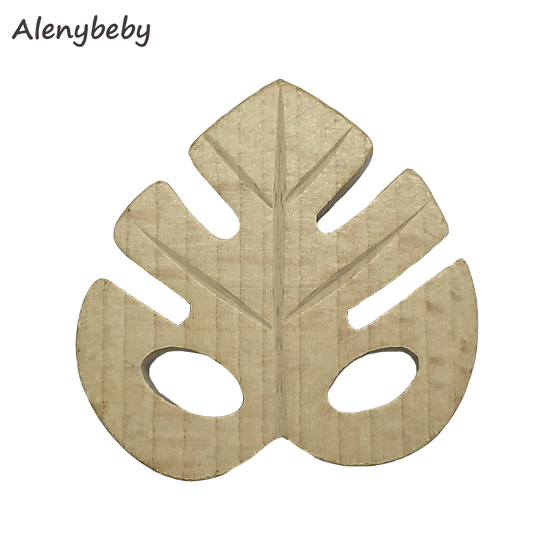 Natural wood teether leaf shap - Baby Food Organic 评论和价格