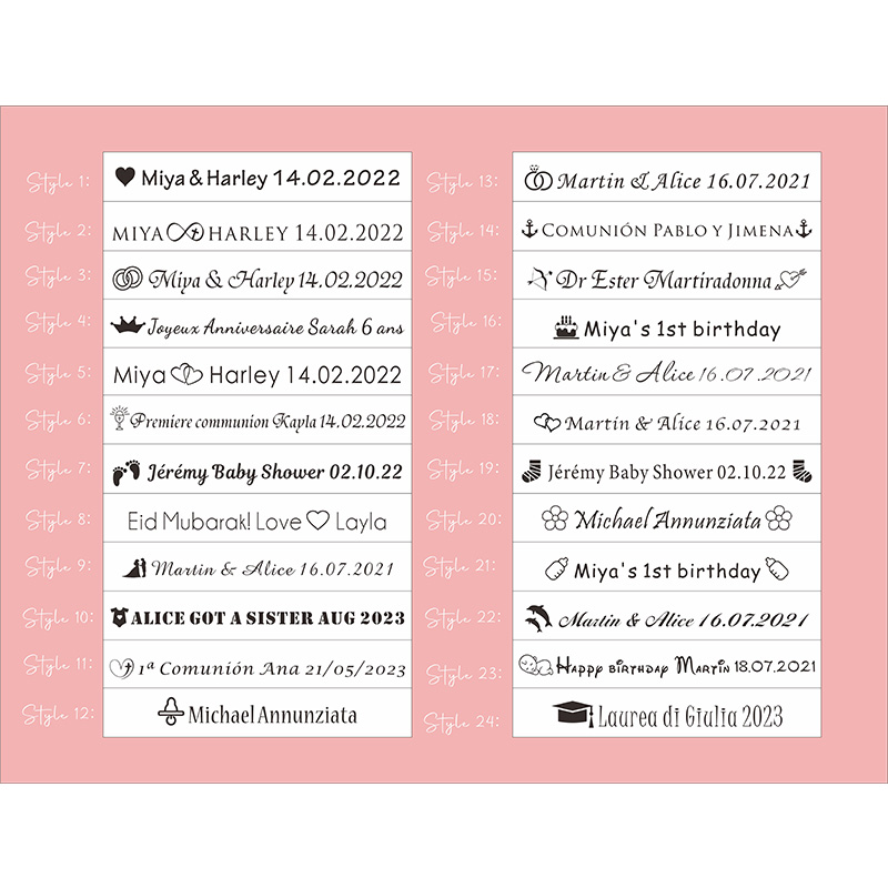 100pcs Personalized Colored Wo - Baby Food Ideas 评论和价格